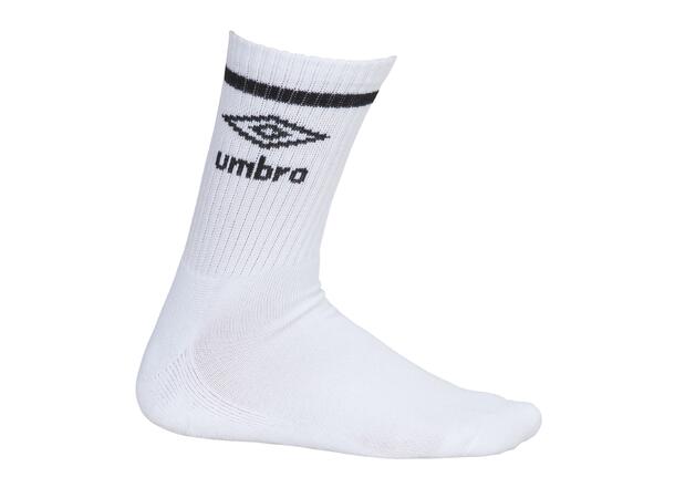 UMBRO Core Tennis Socks 3-P Vit 40-44 3-pack tennissockar 